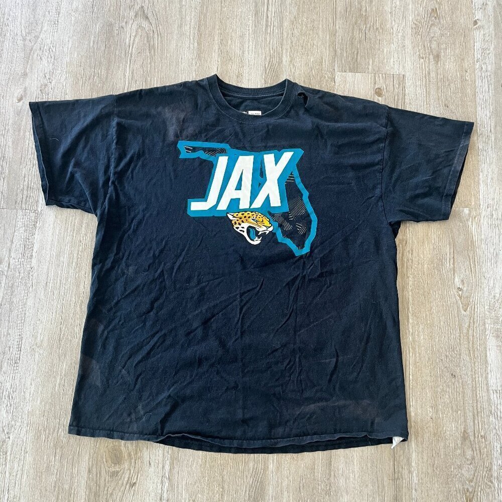 Unisex NFL Jacksonville Jaguars Jax Black Tshirt - 2XL